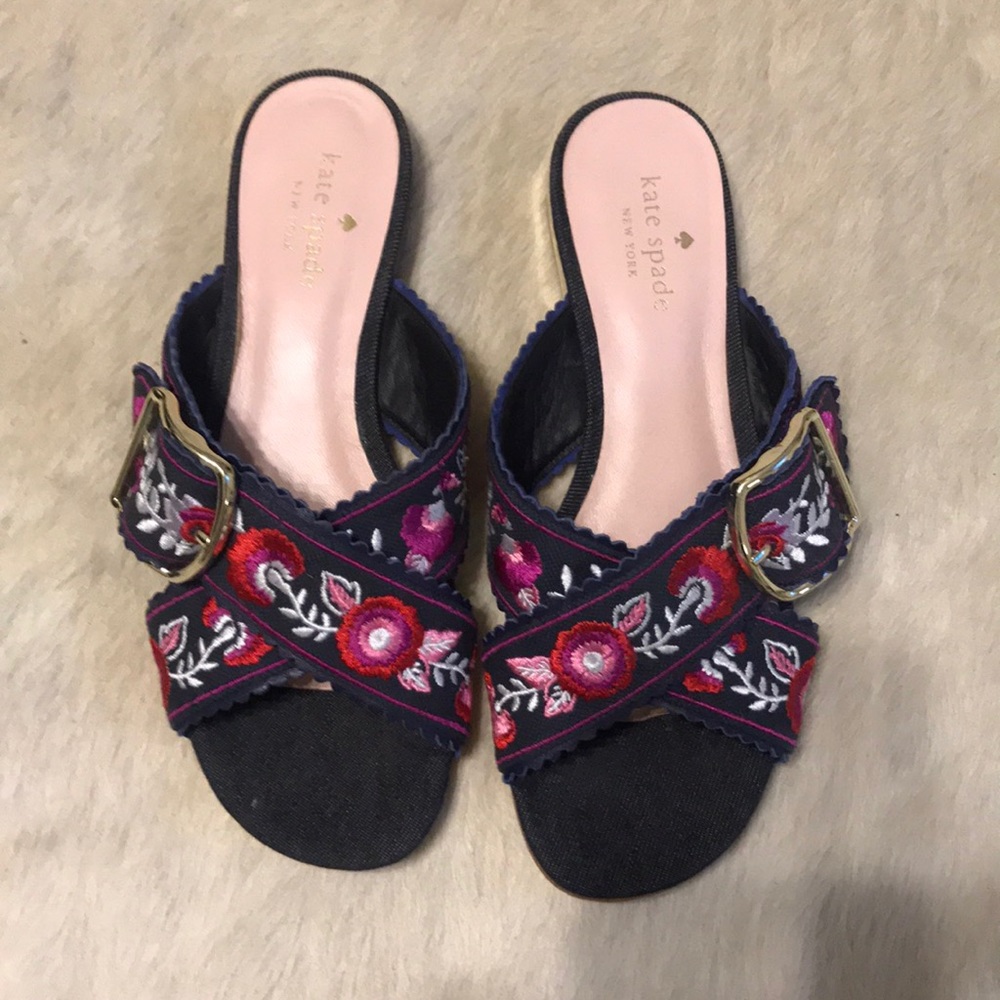 Kate Spade Embroidered Sandals